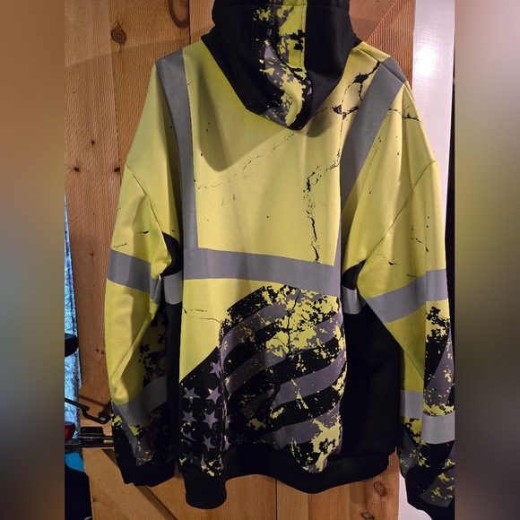 Hi vis work hoodie - Picture 3 of 6